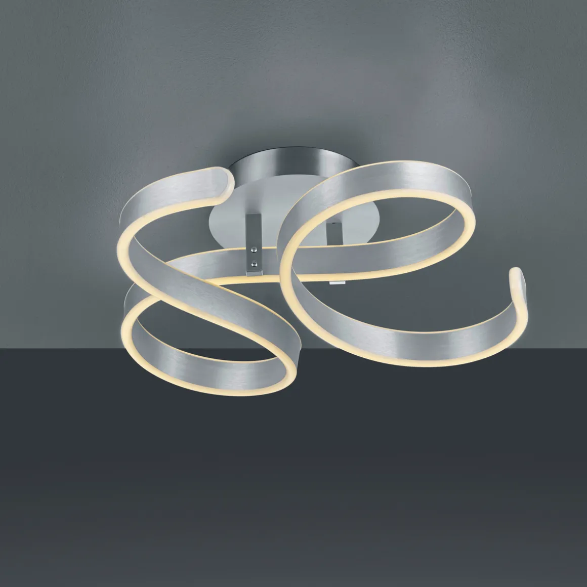 Francis taklampe - Børstet aluminium