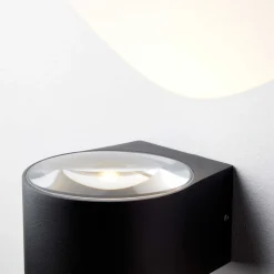 Frey vegglampe IP65 2x6W 2700K - Svart