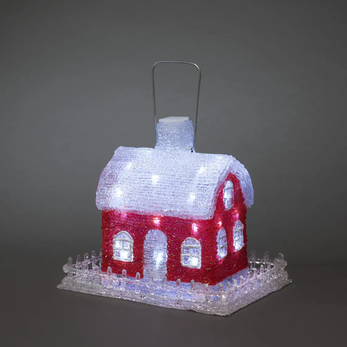 Fuglehus med LED lys