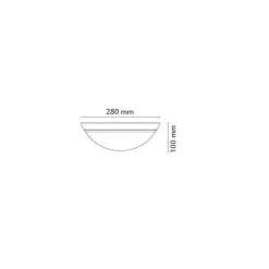 Galando 10W dimbar LED taklampe hvit