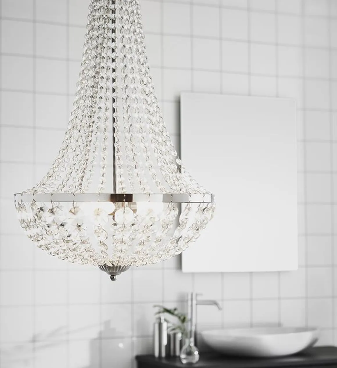 Gransø lyskrone 40cm IP44 - Krom - Krom