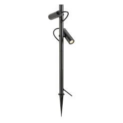 Helia slim dobbel spot med jordspyd 2x6W 3000 Kelvin IP65