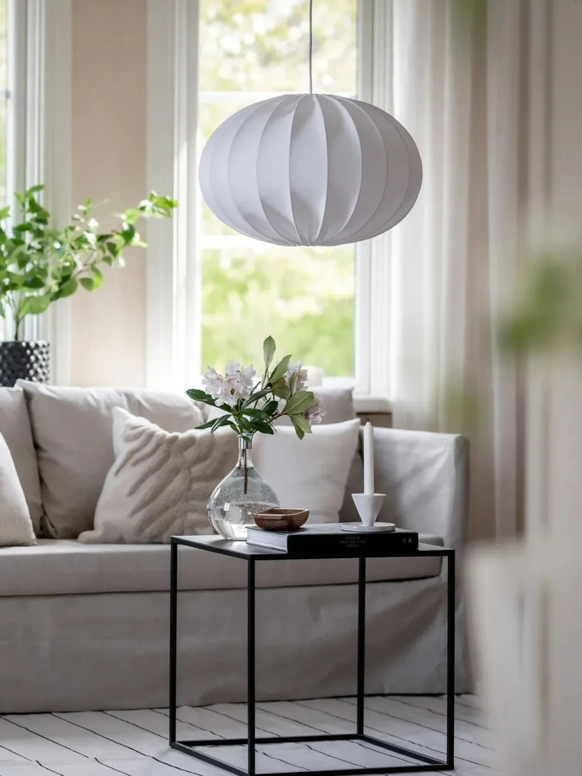 Hilma taklampe 60 cm - Hvit