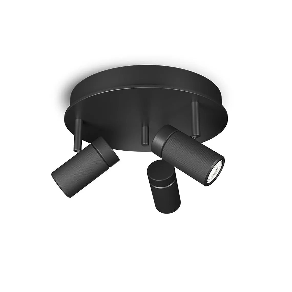 Holder taklampe 3-spotlight - Svart