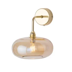 Horizon vegglampe S Golden Smoke/gull