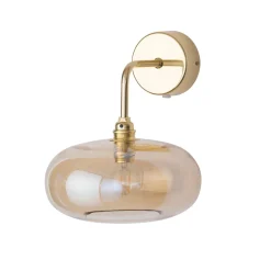 Horizon vegglampe S Golden Smoke/gull