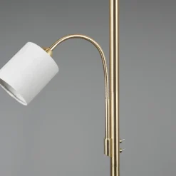 Hotel gulvlampe - Messingfarge