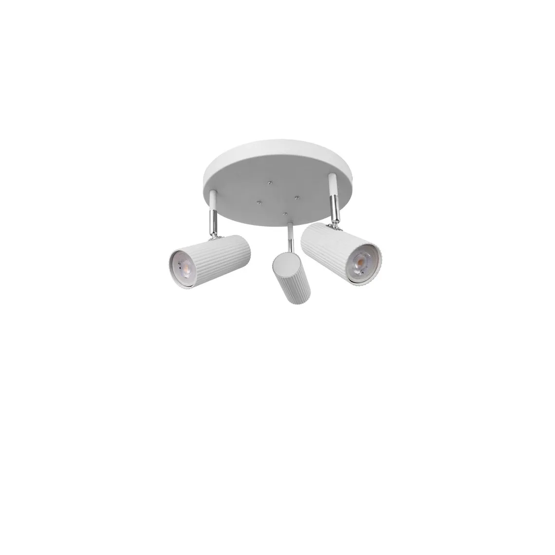 Hubble 3 taklampe rund - Hvit