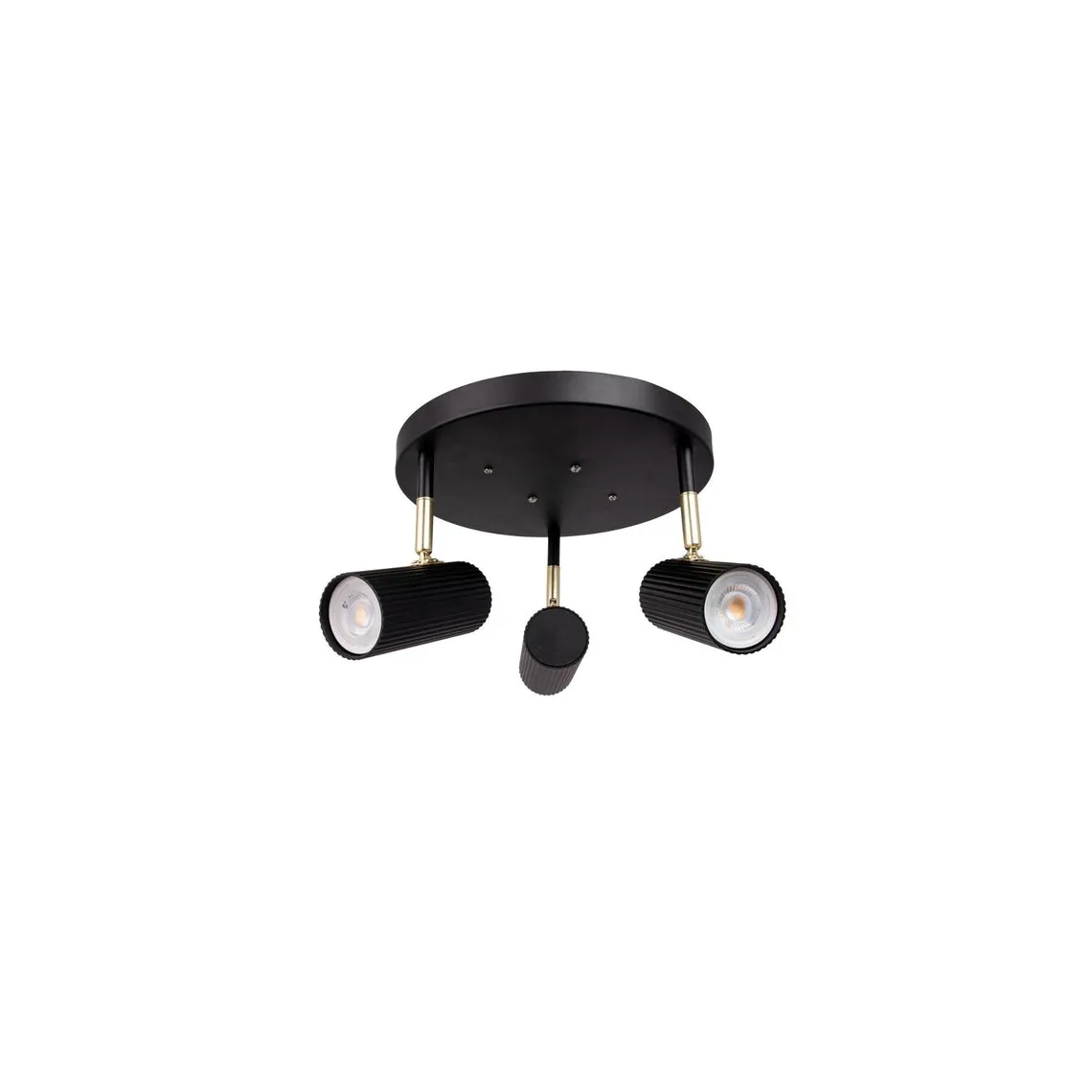 Hubble 3 taklampe rund - Svart
