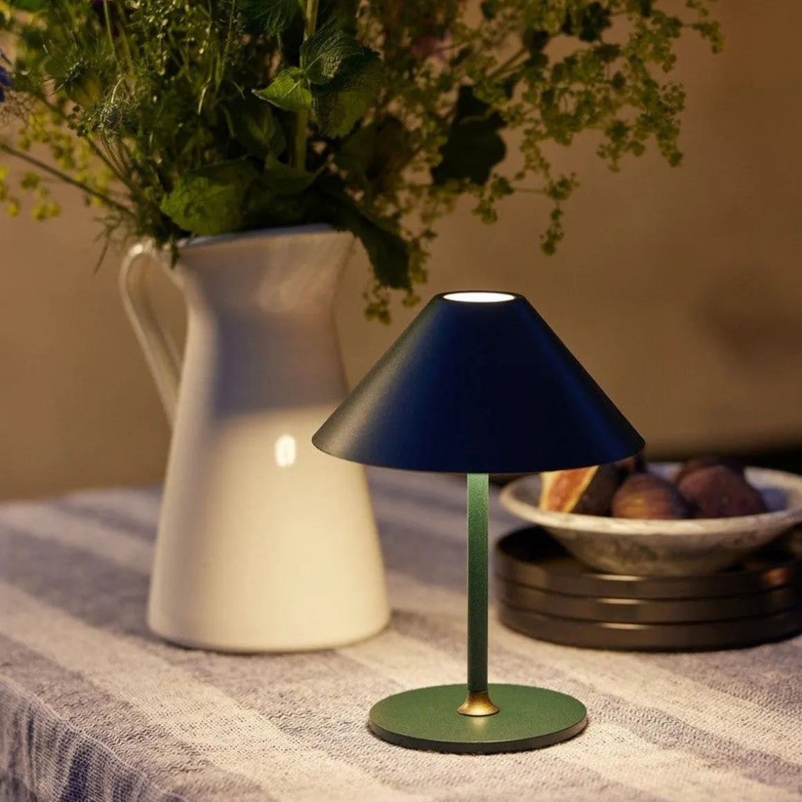 Hygge bordlampe 15 oppladbar - Grønn