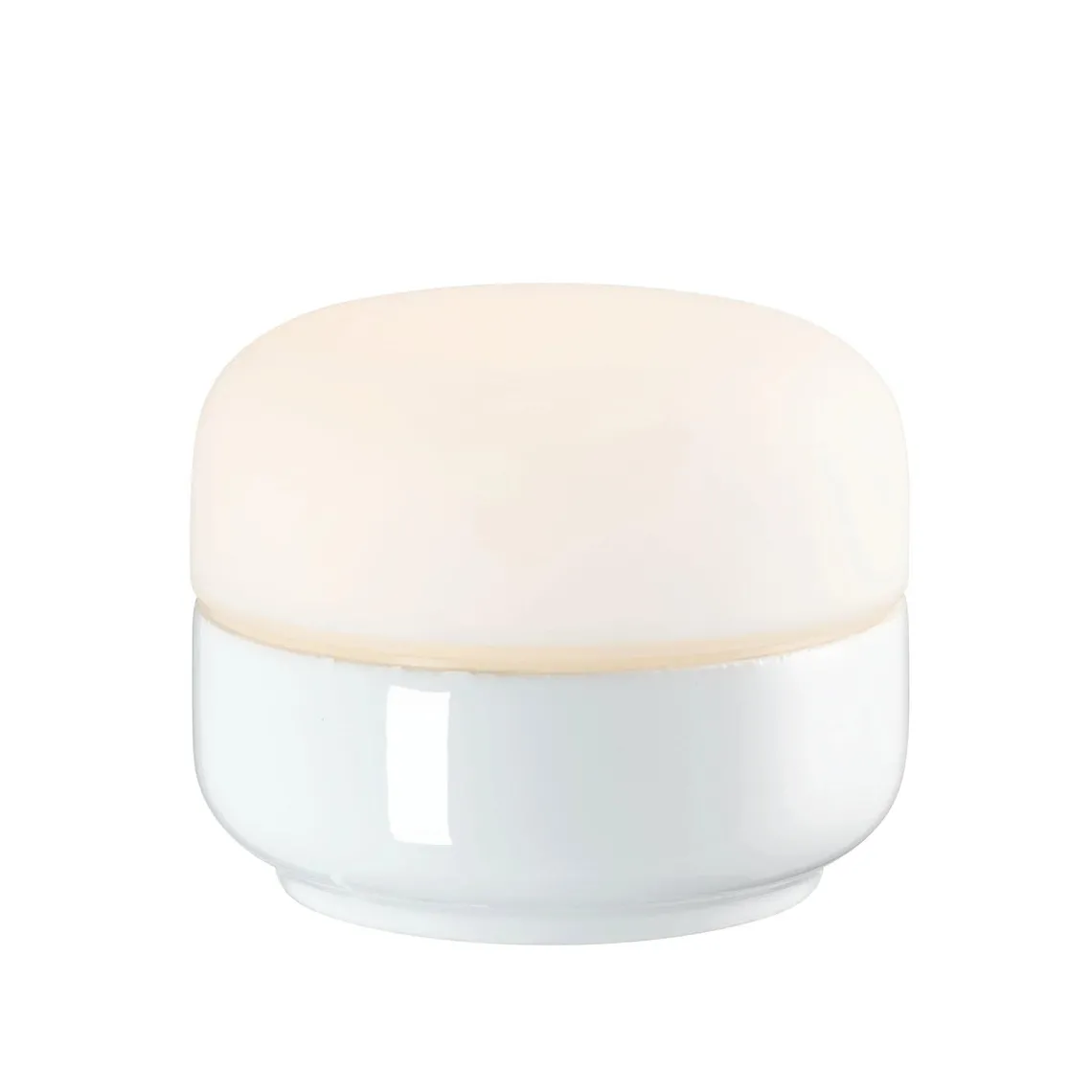 Ifø Ohm 140/115 tak/vegg 10W led dimbar IP44 - 2700K - Hvit/Opal glass