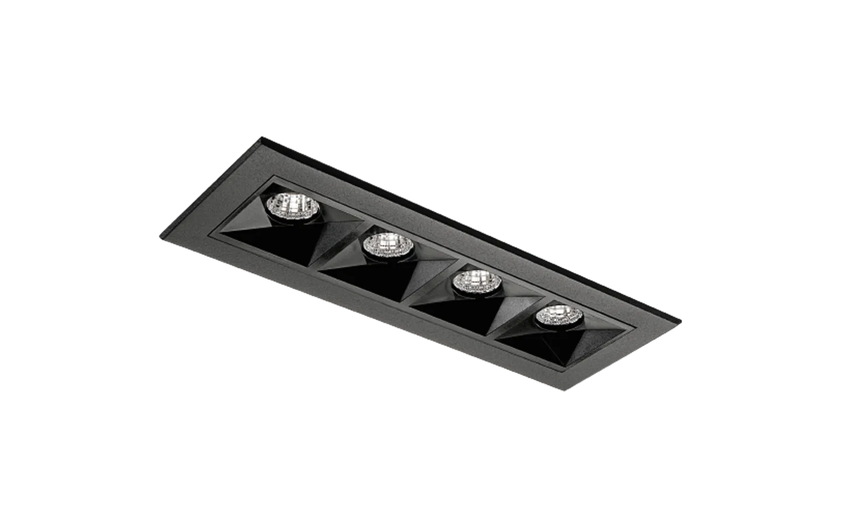 Inspire R 150 innfelt downlight 4 lys 8W RA98 2700K dimbar