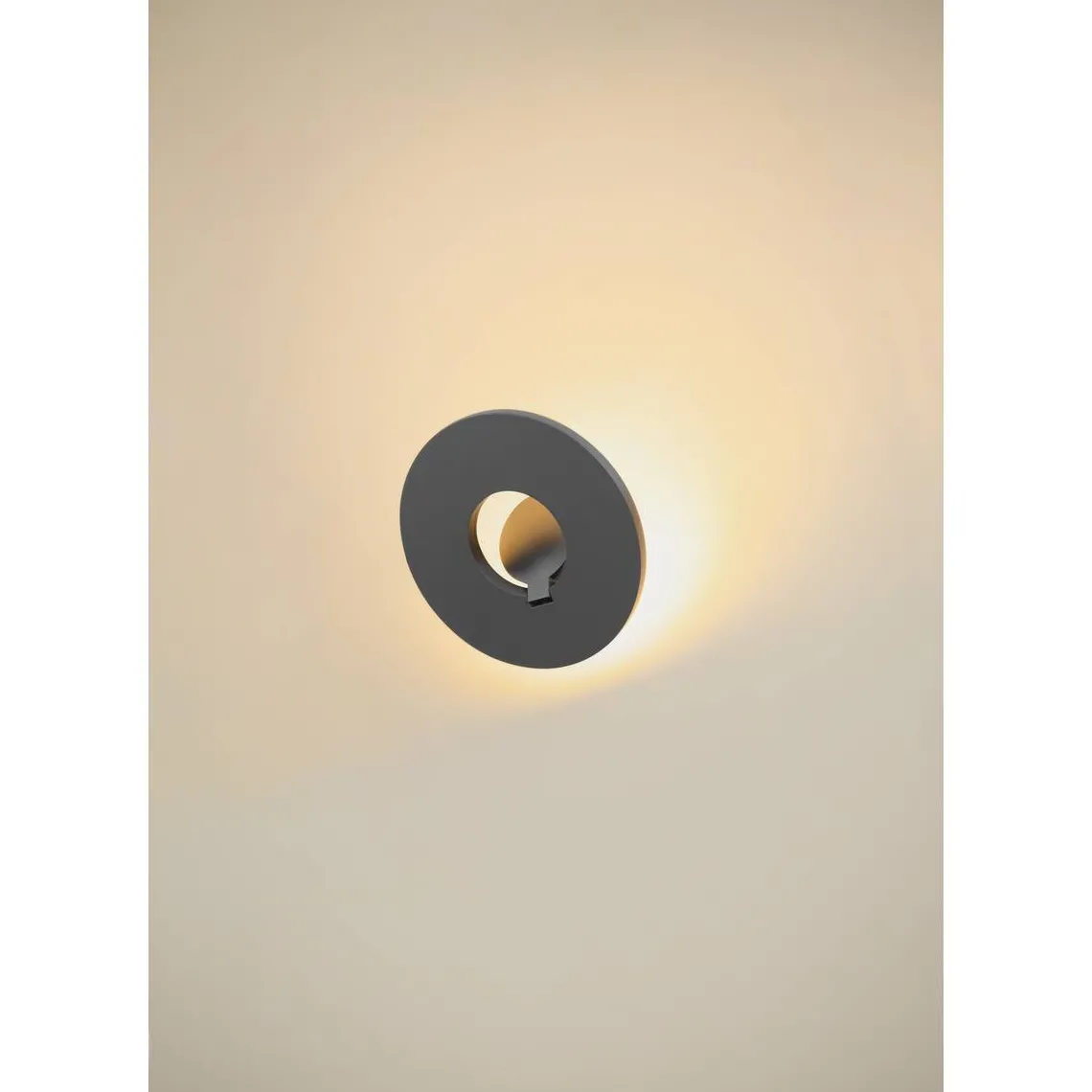 I-ring vegglampe utendørs 9,2W 3000 Kelvin IP65