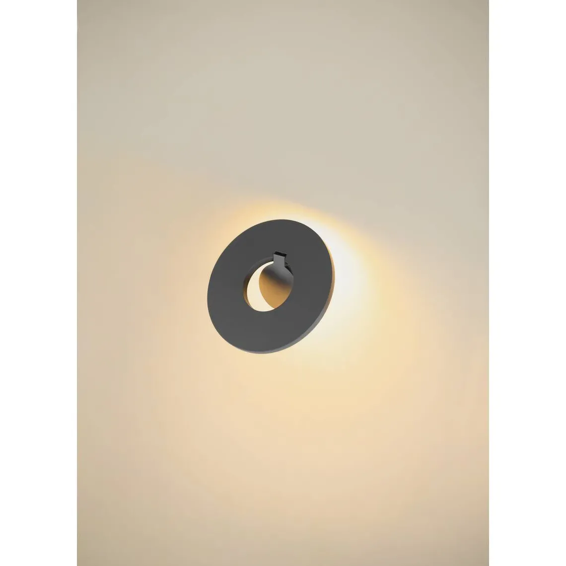 I-ring vegglampe utendørs 9,2W 3000 Kelvin IP65