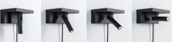 Jerik vegglampe 2,4W 3000 Kelvin med USB - 3 step dim