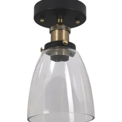 Kappa taklampe 14 cm - Svart/Klar