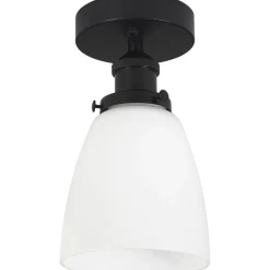 Kappa taklampe 14 cm - Svart/Opal