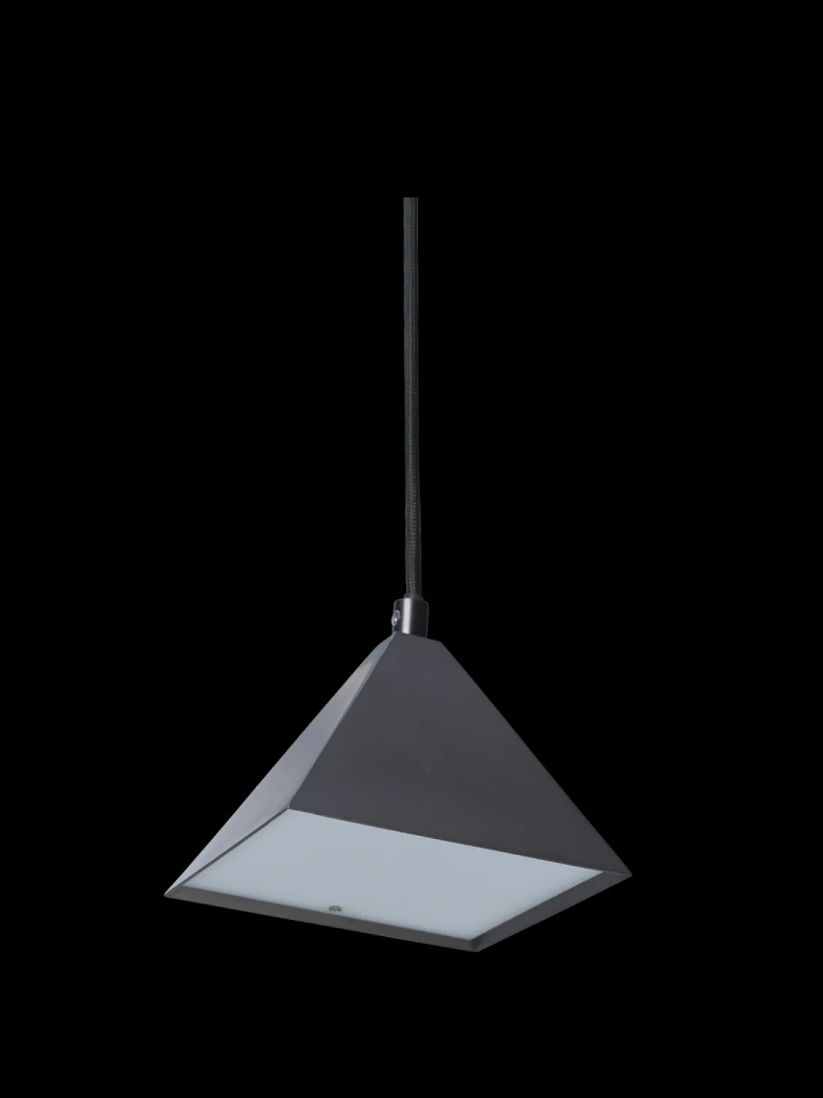 Kare taklampe Svart