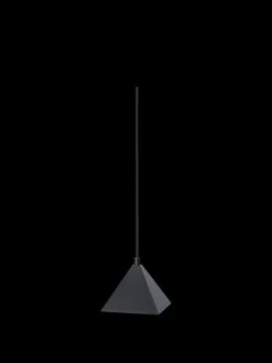 Kare taklampe Svart