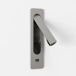 Keta vegglampe for innfelling 3,2W LED m/USB