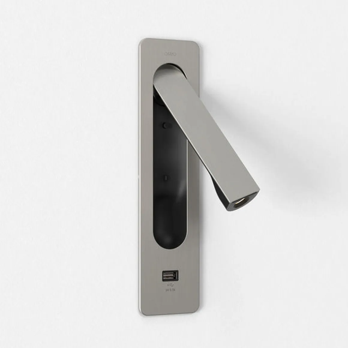 Keta vegglampe for innfelling 3,2W LED m/USB