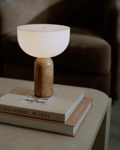 Kizu Portable bordlampe - Rustfarget Marmor
