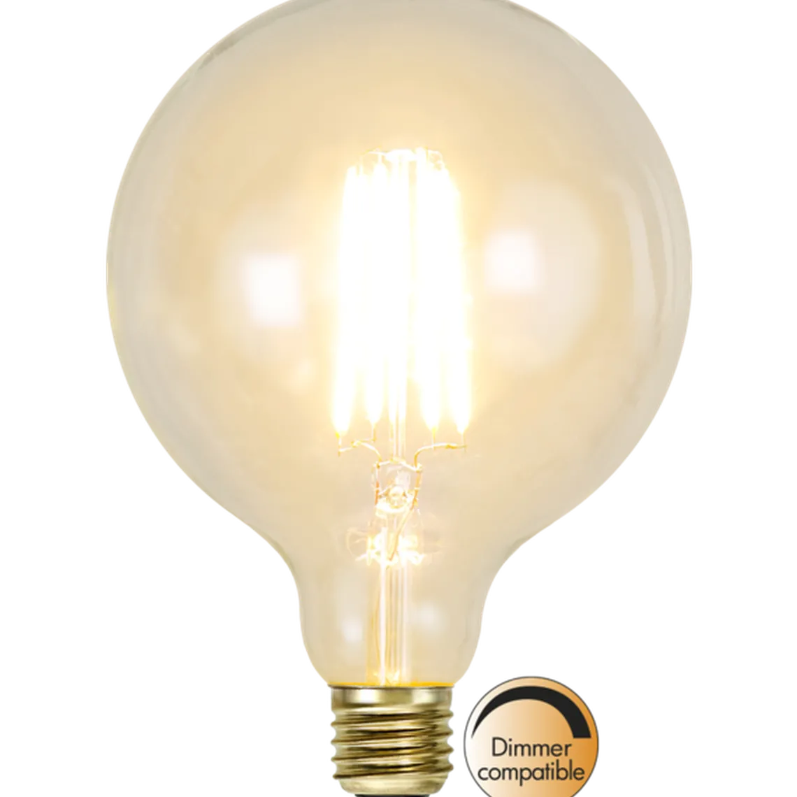 Klar Glob LED Filament 125mm