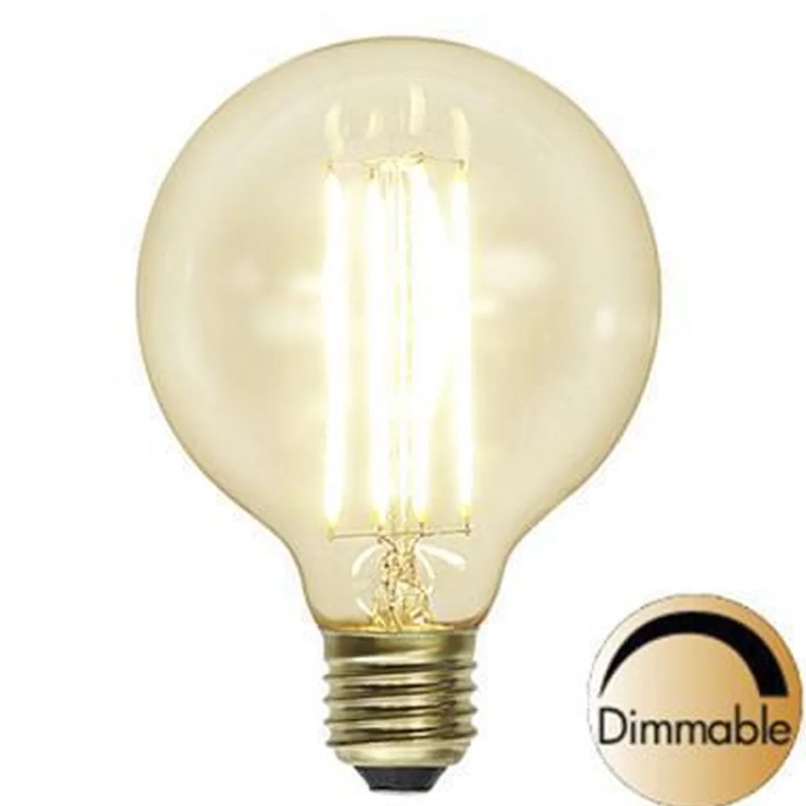 Klar Glob LED Filament 95mm