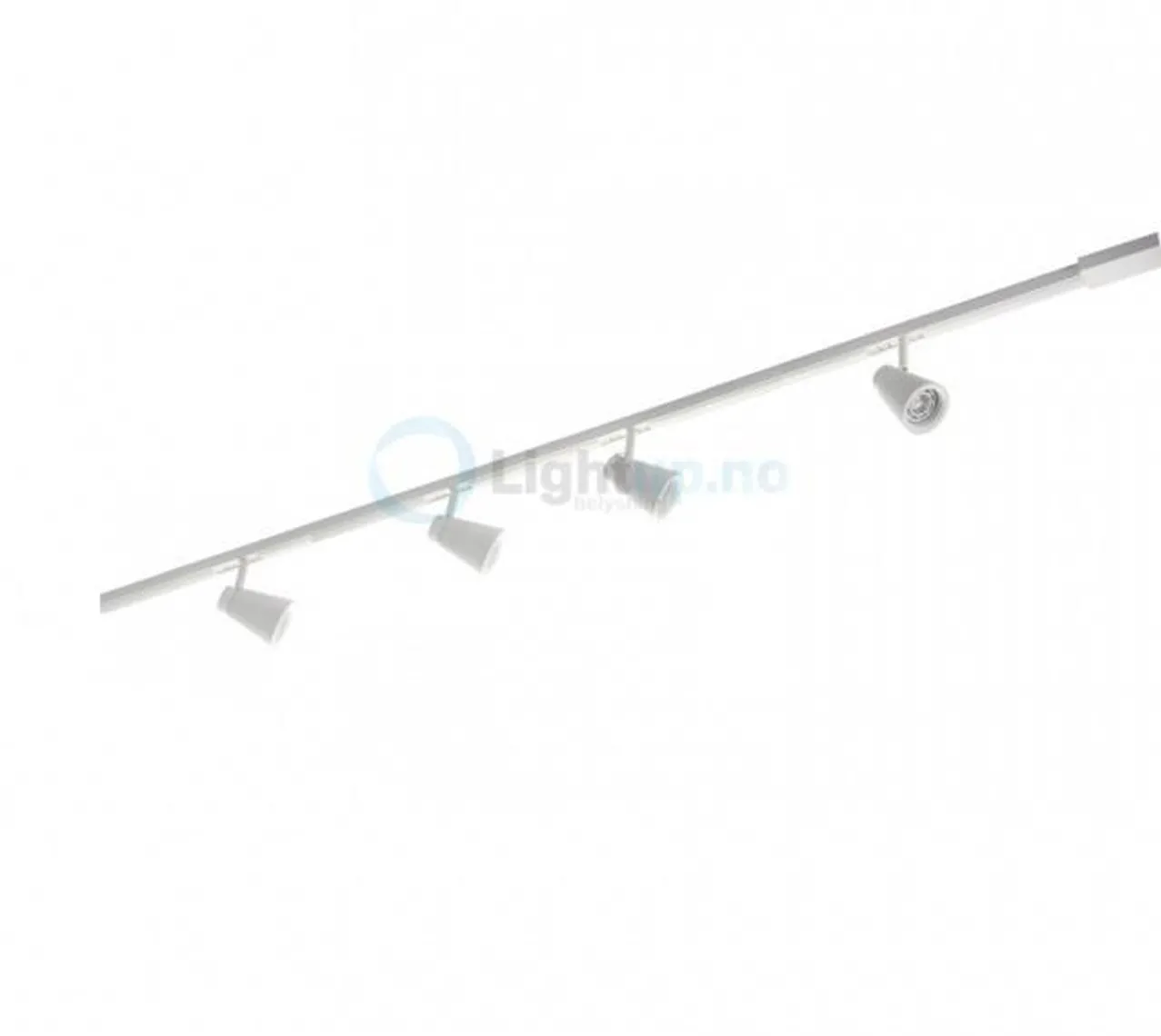 Komplett 2m Zip Zoom 4x6W dimtowarm m/endetilkobling - matthvit