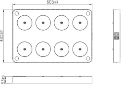 Ladeplate for 8 lamper til Iris oppladbar bordlampe