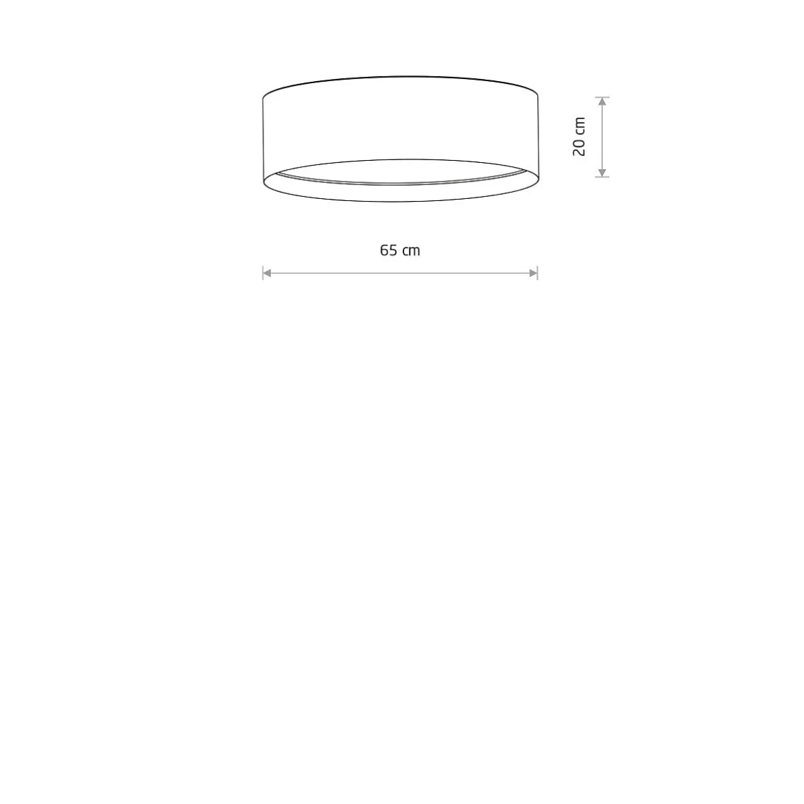 Lago taklampe 65 cm