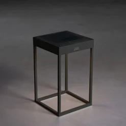 Lanterne Dimbar LED USB og Solcelle - Svart