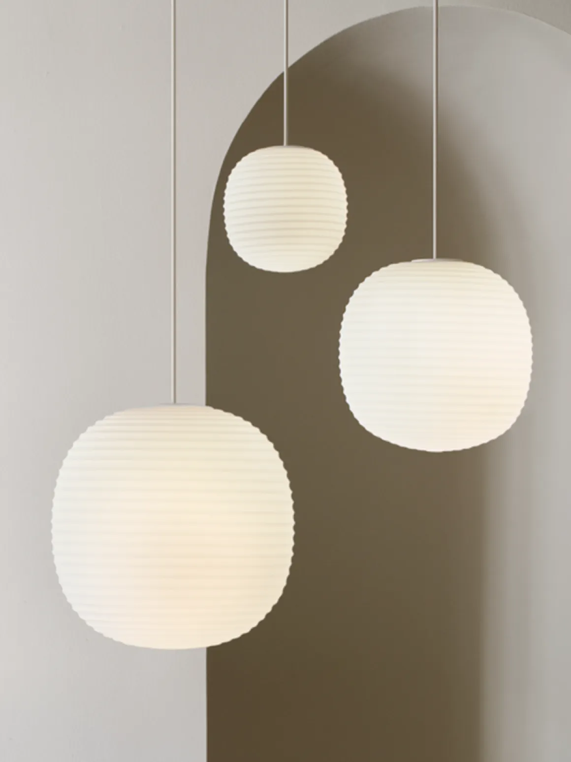 Lantern takpendel medium 30 cm - Hvit