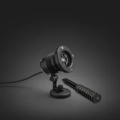 Laserlampe fargede julemotiv IP44 utendørs