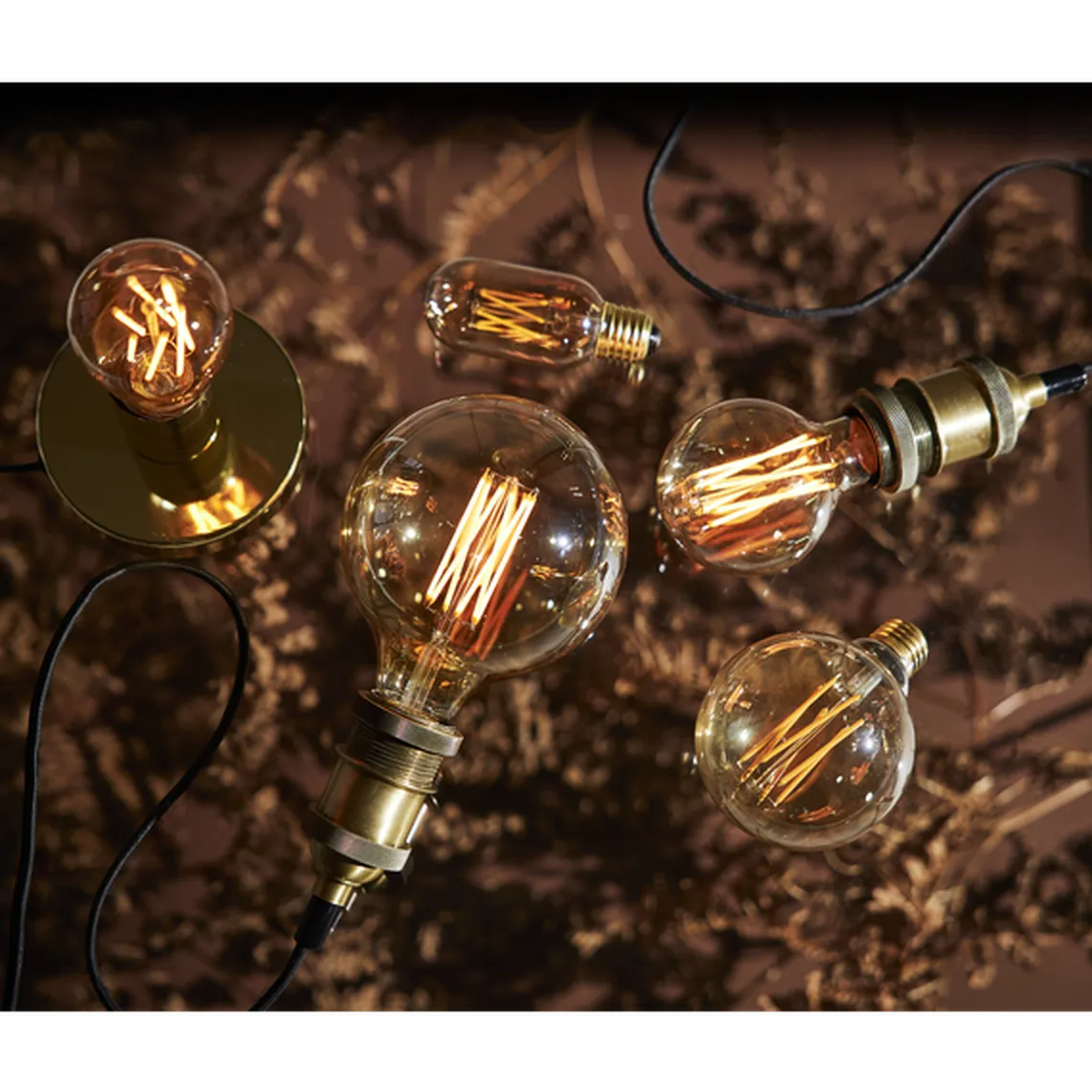 LED-pære 3,7W dimbar, Vintage Gold 95mm