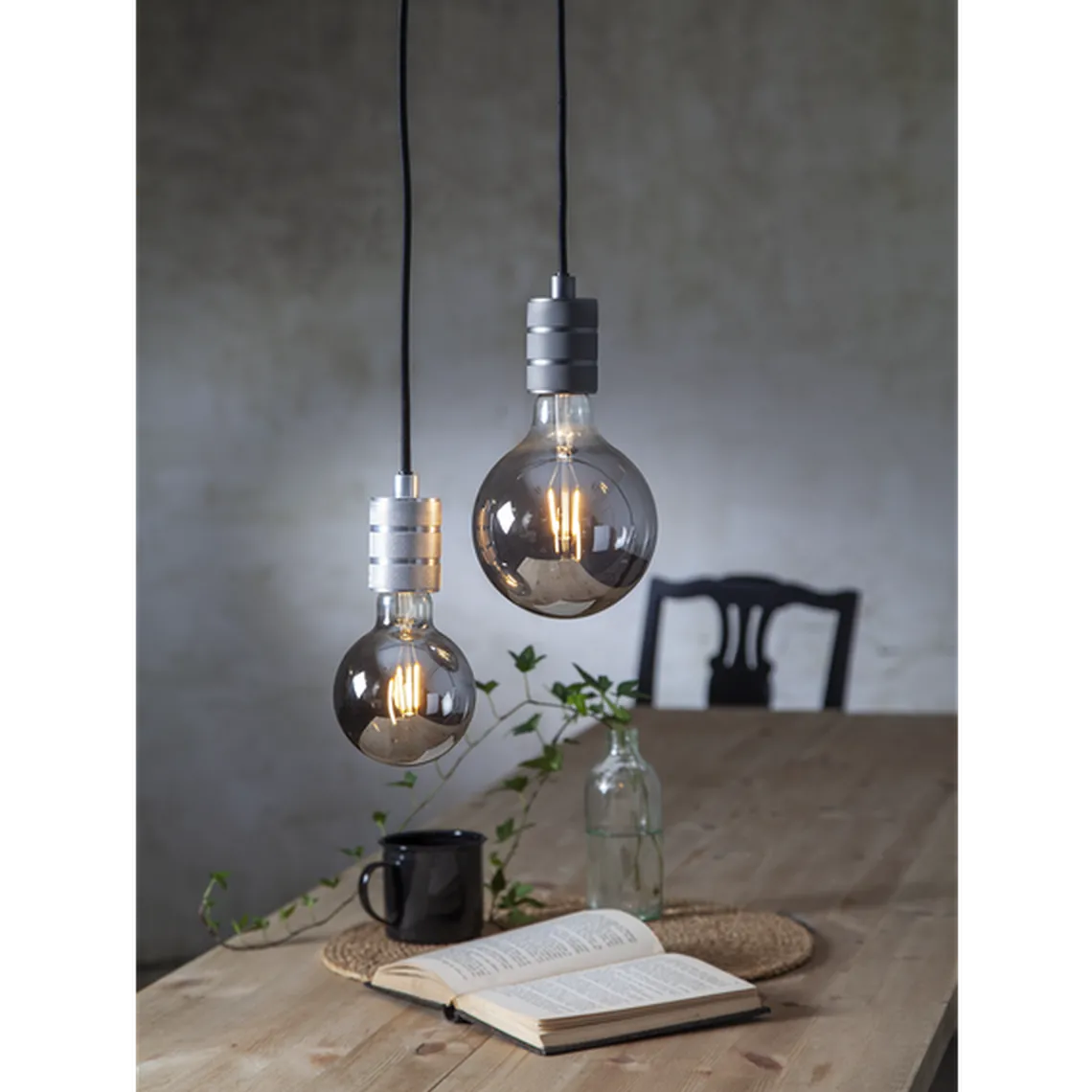 LED-pære 1,8W plain smoke 125mm