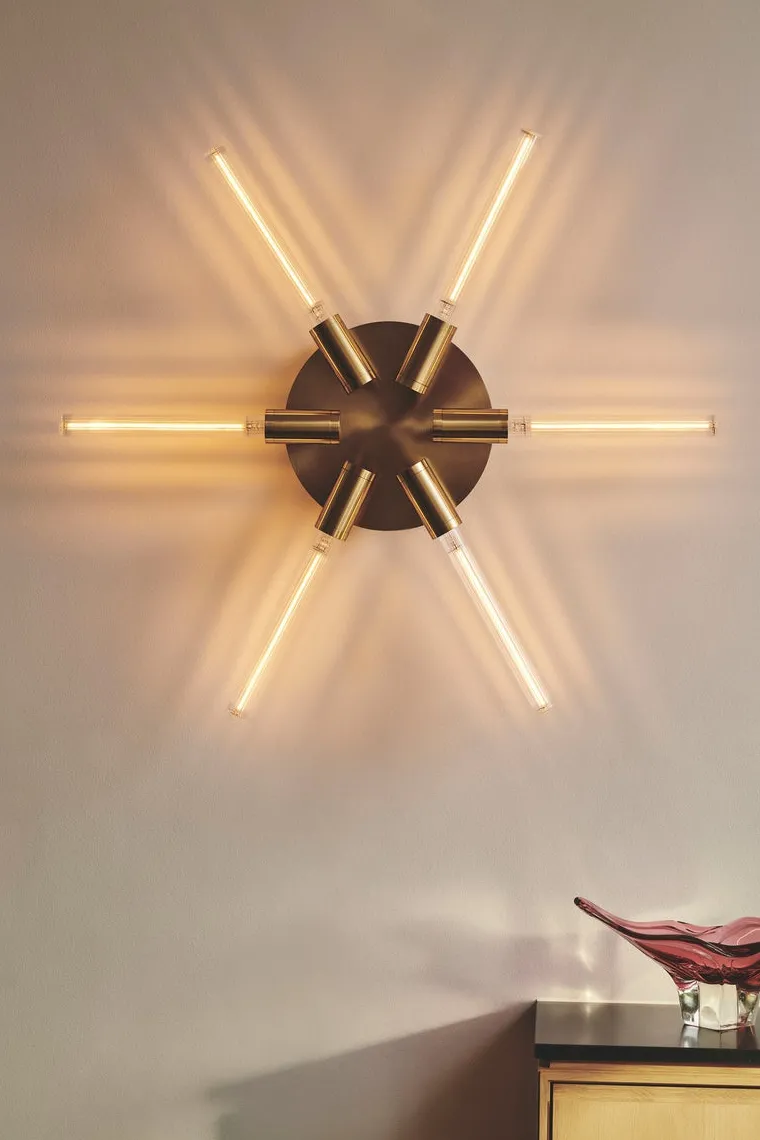 Liberty Star vegglampe - Messing