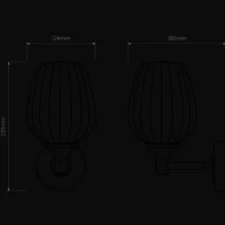 Liberty vegglampe for baderom IP44