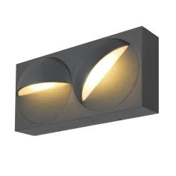 Lid dobbel vegglampe utendørs 29W 2700/3000 Kelvin IP65 - Dimbar
