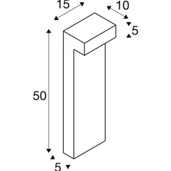 L-line pullert 50 cm IP65 7W 3000/4000 Kelvin