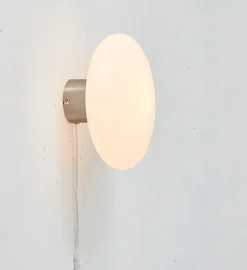 Locus vegg/taklampe - Opal/Stålfarget - Stål / Opal