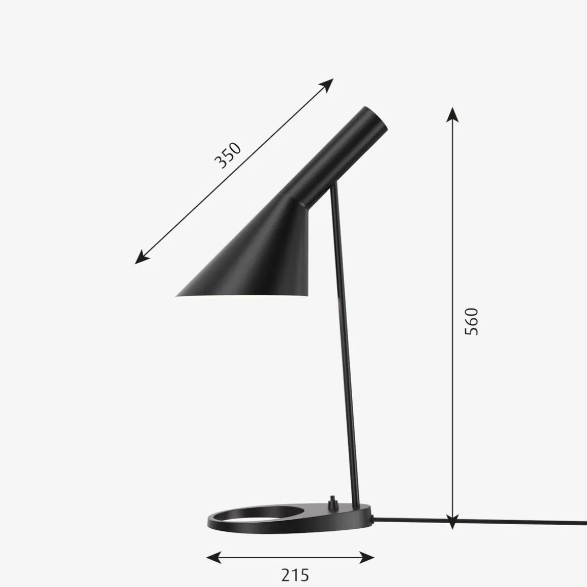 Louis Poulsen AJ bordlampe