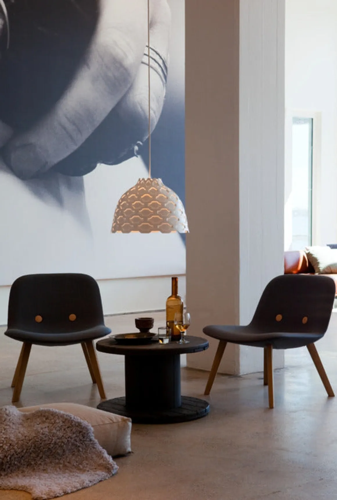 Louis Poulsen LC Shutters taklampe Ø40 - Hvit