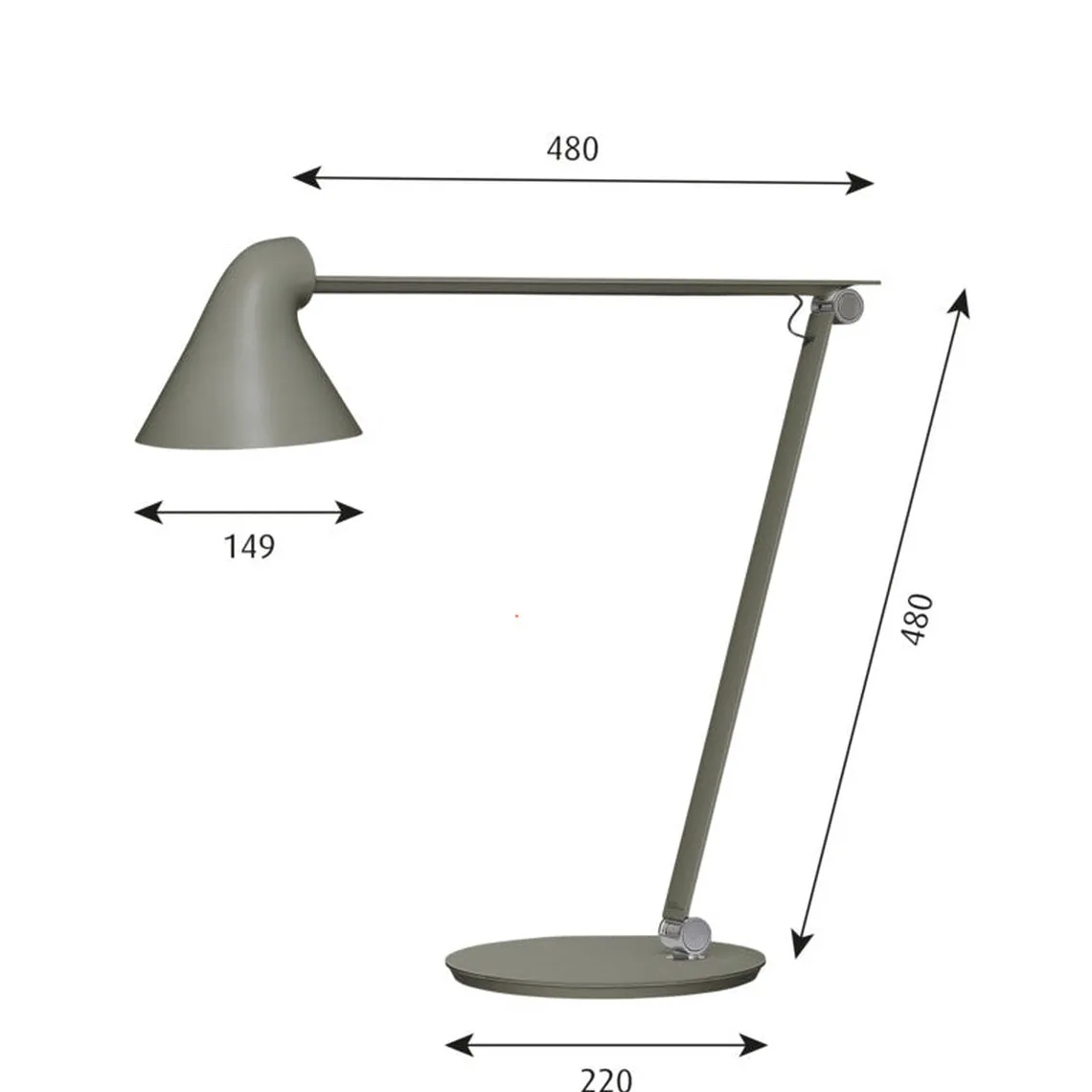 Louis Poulsen NJP bordlampe