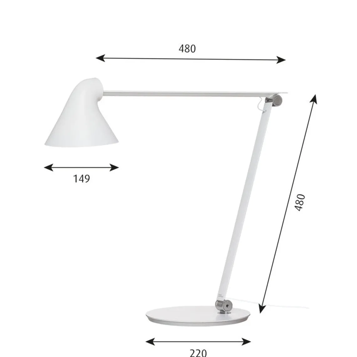 Louis Poulsen NJP bordlampe
