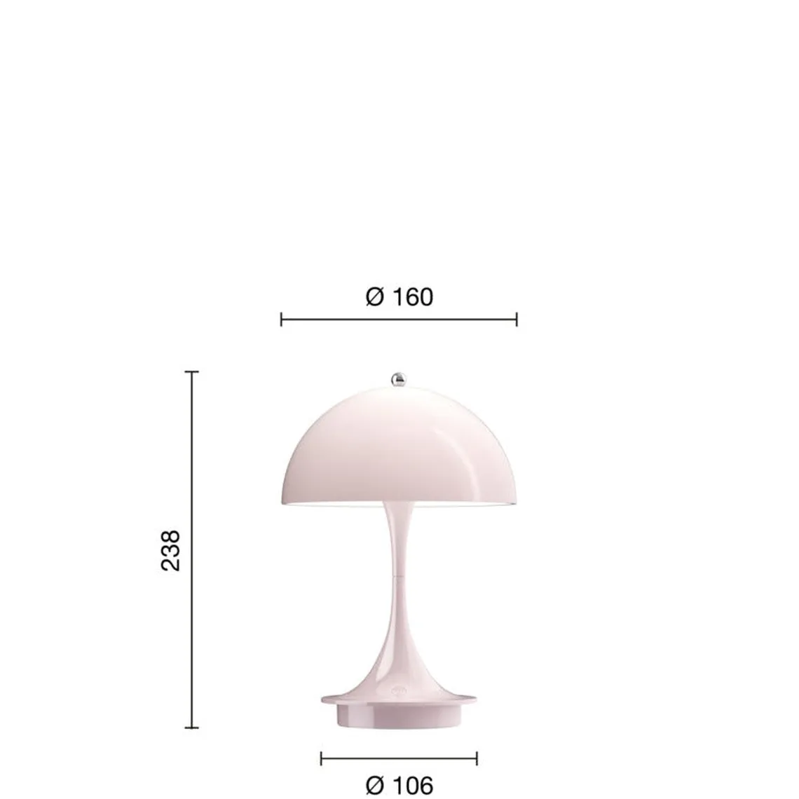 Louis Poulsen Panthella 160 portabel bordlampe