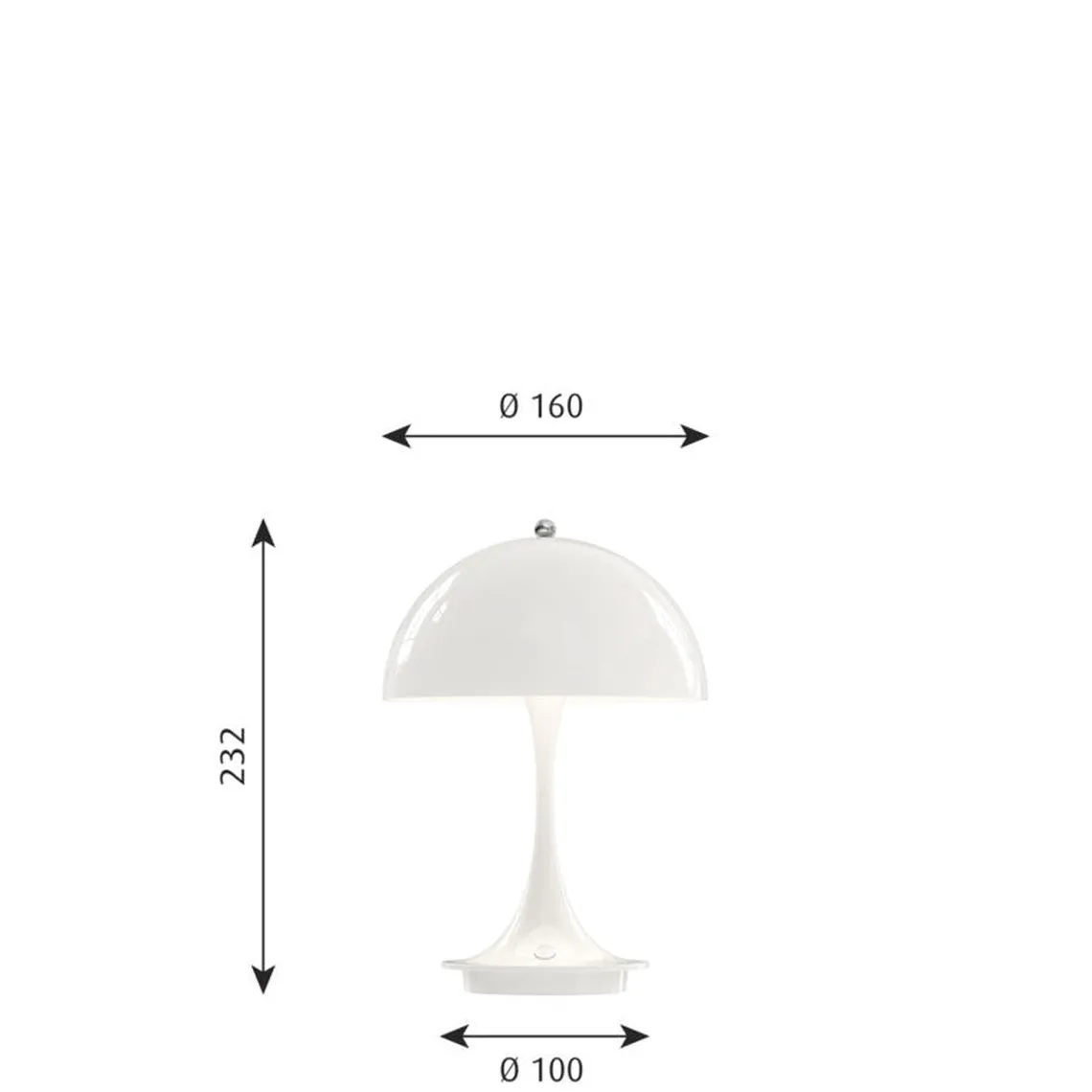 Louis Poulsen Panthella 160 portabel bordlampe