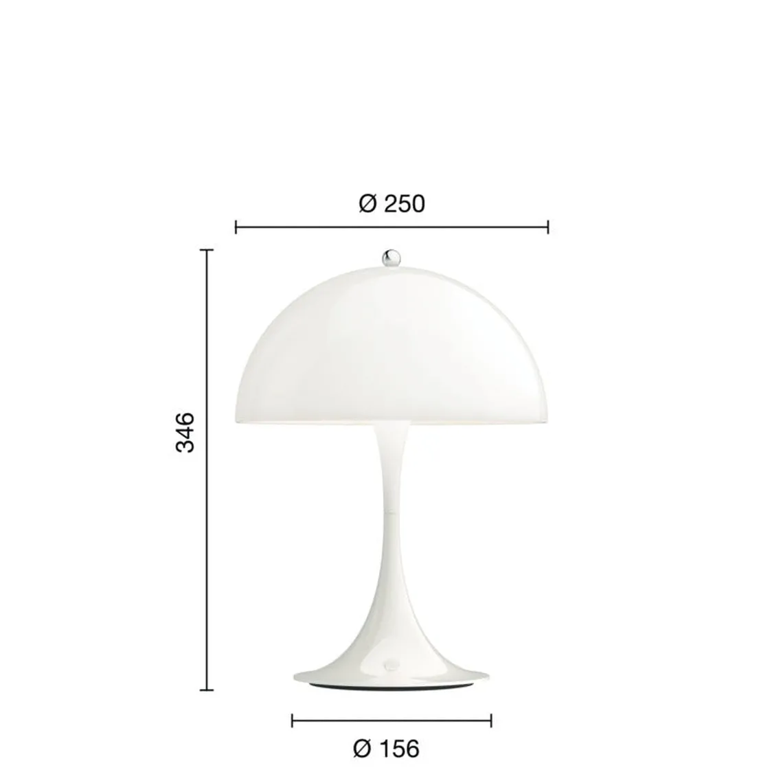 Louis Poulsen Panthella 250 Portable bordlampe