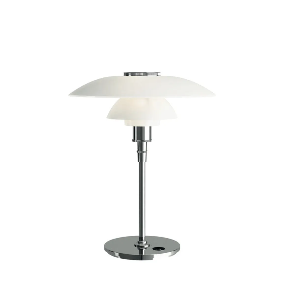 Louis Poulsen PH 4½-3½ glass bordlampe Hvit