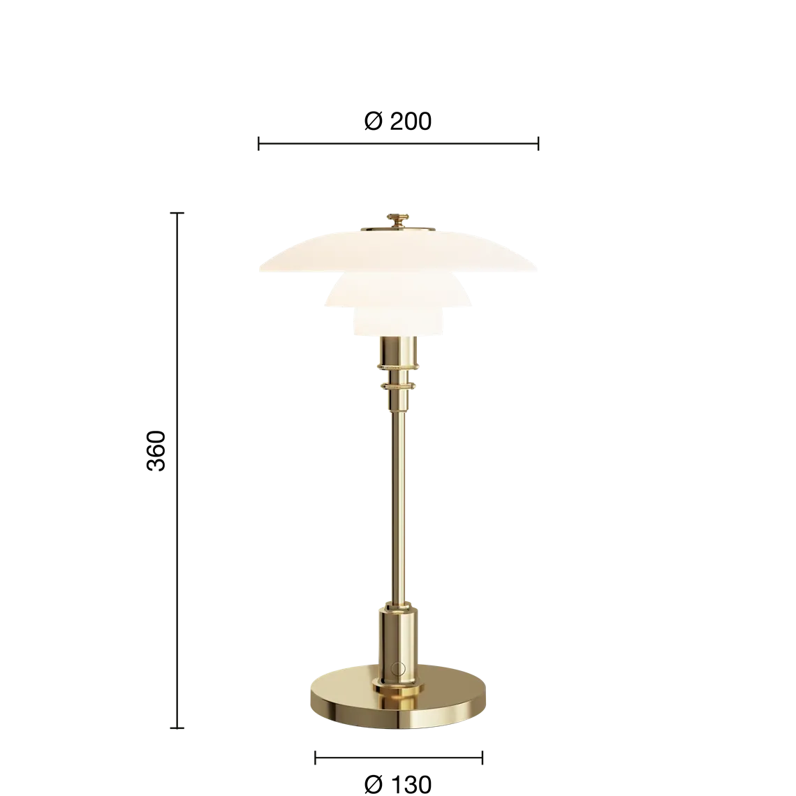 Louis Poulsen PH 2/1 Portable bordlampe
